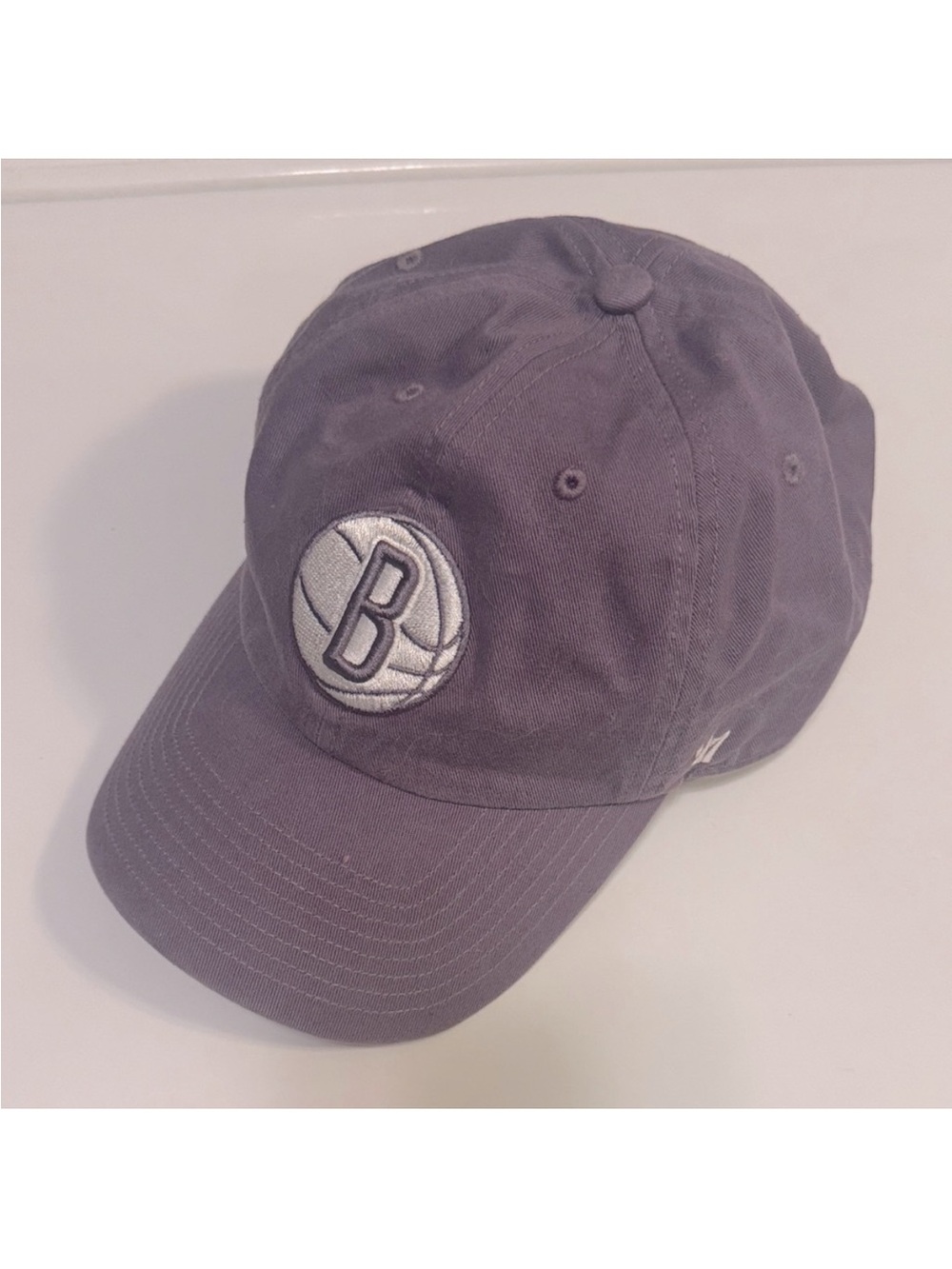 47 Purple Baseball Cap with Brooklyn nets Logo